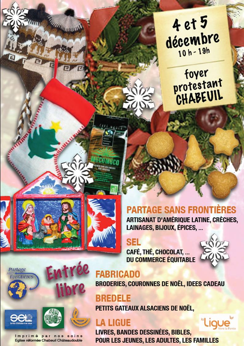 Affiche du marché solidaire de Chabeuil 2010