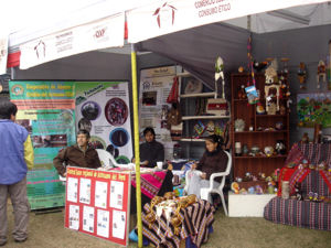 Foire, stand de la CIAP &agrave; Miraflores