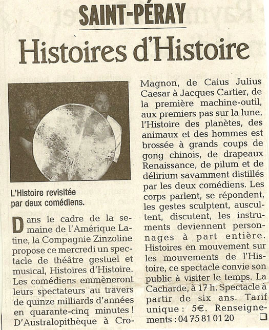 7 eme édition semaine "Histoires d'Amérique latine" de Saint-Péray en ardèche avec l'association Ayllu et Partage sans Frontières - la presse - article 03